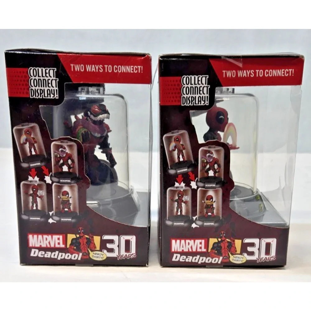 Domez - Marvel Deadpool 30 Years - Lot of 2 Venompool & deadpool rainbow Figures